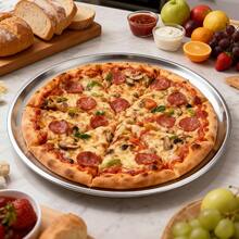 1/6件装加厚不锈钢盘，蛋糕甜点盘 - 可重复使用，可用洗碗机清洗，非常适合露营、户外野餐、房车和居家使用，斋月用品，蛋糕甜点盘，零食水果盘，沙拉盘，多功能餐盘，父亲节礼物 - - - 查看 4