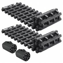 2 piezas de tablas de tracción con TPR para bolsas de almacenamiento , nieve y barro, cortas, color negro - color negro - Ver 8