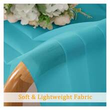 Turquoise Sheer Kitchen Curtains 36 Inch Length, Light Filtering Voile Soft Airy Small Cafe Curtains, Short Window Curtain For Bathroom Basement, 42x36 Inch, 2PCS - Multicolor 124 - View 7