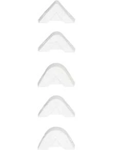 Raspador de Paleta de Silicona, Herramientas de Calafateo de Silicona 3 en 1 Removedor de Calafateo de Cabeza de Acero Inoxidable Raspador de ángulo de Pegamento de Vidrio con 5 Piezas Pistolas de Cal - 1 - Ver 6