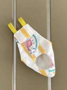 1pc Bird Diaper Slim Fit Convenient Wear Bird Harness + Leash (Random Print)