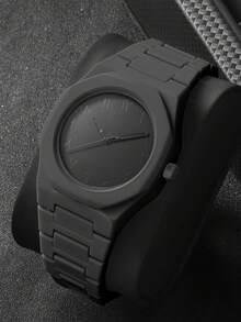 1pc/4pcs Set New Plastic Strap Men's Quartz Watch Solid Color Premium Hip-Hop Wristwatch, Suitable For Daily Wear Sports Casual Pointer Quartz Watch, Perfect For Valentine's Day, Father's Day Gift - one-size - View 6