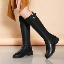 Women Over-The-Knee Boots - Black - View 3