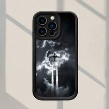 Funda protectora gruesa de cobertura total con patrón de avión y nube a prueba de caídas y huellas dactilares, compatible con/8/11/12/13/14/15/16/16 Pro/Plus/16 Pro/X/Xs/Xr/12/13 - Colores mixtos - Ver 8