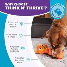 Outward Hound By Nina Ottosson Twistiez Interactive Plush Dog Treat Puzzle, Unicorn, Purple - ColorD - 查看 6