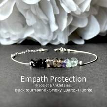 2pcs/Set Natural Stone Bead Bracelet + Necklace, Obsidian/Smoky Quartz/Fluorite Bohemian Jewelry Set, Suitable For Daily Wear And Gift