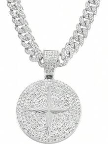 Round-Hop Cuban Chain, Pendant Necklace Jewelry Men,Men's Fashion Jewelry - Bạc - Xem 1