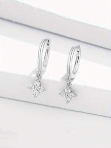 Elegant Hypoallergenic Butterfly Hoop Earrings - Lightweight, Stylish & Perfect For Sensitive Ears - Silver - View 7