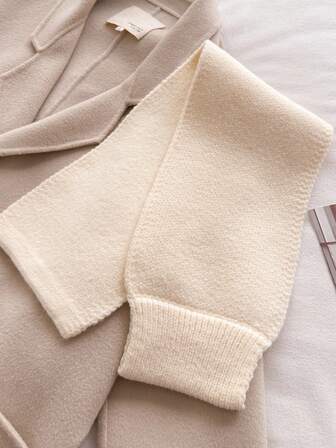 1 件加厚保暖纯色休闲十字纹仿羊绒针织披肩围巾，女士保暖环颈围巾/围脖，柔软女士羊绒披肩斗篷，男女通用冬季保暖款式围巾，柔软舒适，适合日常穿着和外出，也是圣诞礼物。