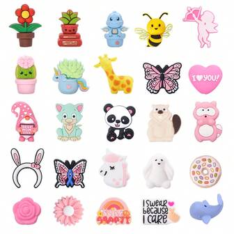 50/15/6pcs Silicone Beads Mixed Color DIY Jewelry Making Kit - 100+ Random Designs Assortment For Bracelet, Necklace, Keychain, ID Lanyard & Craft Supplies, Creative Gift For Adults & Teens