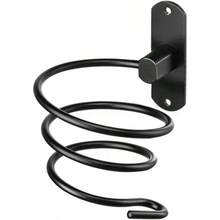 Bathroom Hair Dryer Holder Hair Care Tool Holder Wall Mounted (Black) - Black - View 1