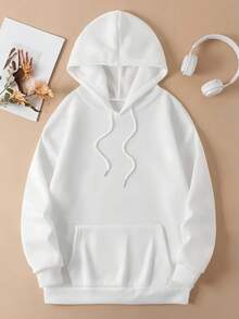 Flannel  Sweatshirt Printed Tracksuit Streetwear Jacket Geek Cold Weather Top - 白色 - 查看 2