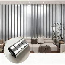 1卷3D仿木纹墙板，自粘乙烯基墙纸卷，适用于墙壁和天花板，易于剥离和粘贴墙贴，客厅、餐厅、办公室、卧室装饰