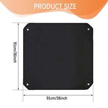 Vỏ bọc chống bụi cho máy điều hòa không khí ngoài trời, Vỏ bảo vệ máy điều hòa không khí mùa đông, Vỏ bọc máy điều hòa không khí ngoài trời gắn trên đỉnh - màu đen - Xem 6