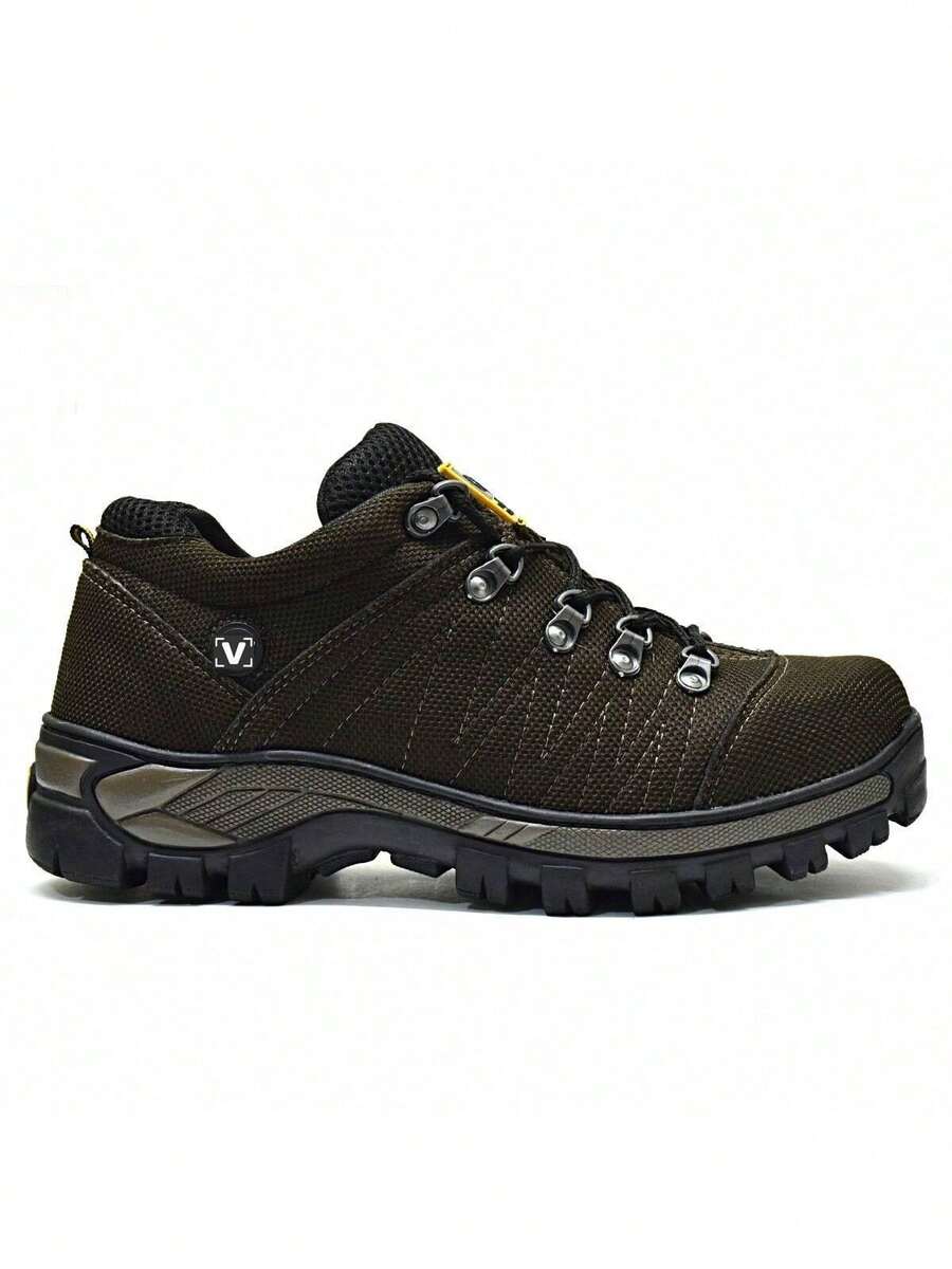 Men's Short Boot Adventure Village Synthetic Casual Ankle Boot For Everyday Wear - 咖啡 - 查看 1