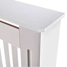 EFAN Radiator Cover White, Large Radiator Shelf Tall Radiator Cover Vertical Slatted Grill Cabinet Shelf Modern Radiator Covers MDF Wood Cabinet Shelf Heating Covers For Living Room Hallway (Medium, White) - Medium(H 82 X W 112 X D 19 Cm) - View 7