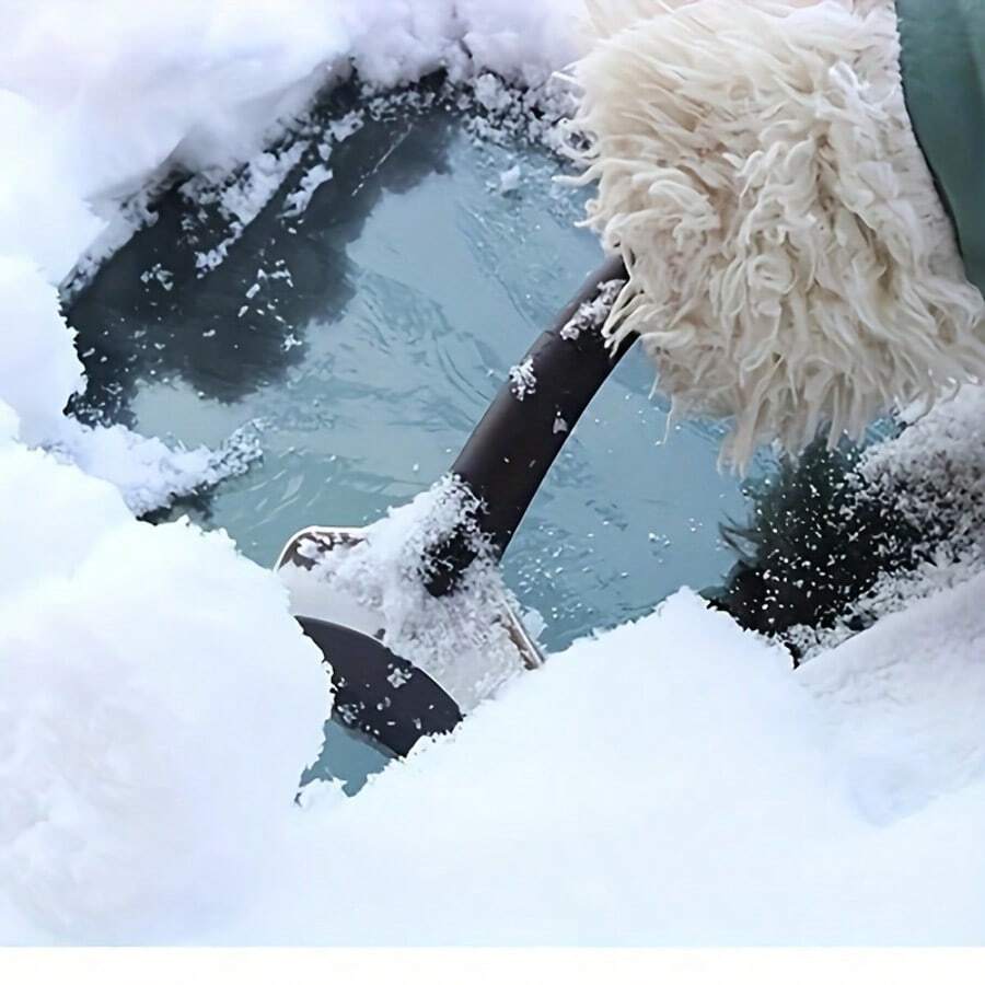 Multifunction Car Snow Shovel Winter Windshield Defrosting Ice Scraper Tool Glass Snow Removal Tools Auto Accessories - Multicolor - View 1