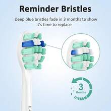 Replacement Toothbrush Heads Compatible With Philips Sonicare Click-On Electric Toothbrush Handles Plaque Control 14 Pack White{Inchcolor_nameinch:InchWhite-14inch} - 白色-14 - 查看 6