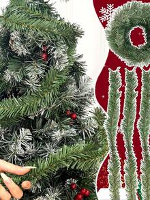 49.21 Ft Christmas Decoration Green Grass Garland, Holiday Decoration Soft Green For Outdoor Indoor Use Artificial Greenery Garden Or Party Wedding, Stairs(Different Specifications Of Products Have Different Lengths) Home Decor Christmas Decorations Room Decor