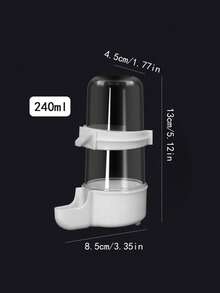 1pc Worry Free, Transparent And Visual Automatic Bird Food Bowl Water Dispenser - An Innovative Maintenance Solution Designed Specifically For Small And Medium-Sized Birds Such As Parrots, Canaries, And Sparrows! Wear Resistant And Drop Resistant, The Transparent Compartment Body Makes The Remaining Amount Clear At A Glance, And The One Click Disassembly Structure Is Easy To Clean.