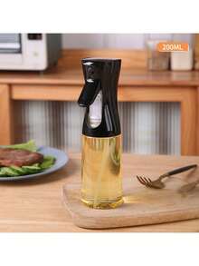 500ml/300ml/200ml Pump Spray Oil Bottle, Household Seasoning Bottle, Dust-Proof Oil Control Bottle For Air Fryer, Refillable Spray Bottle With Mist Nozzle, Portable Transparent Travel Spray Bottle For Cooking Oil, Plant Watering, Hair Salon, Cosmetics