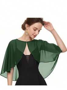 Women's Pink Chiffon Shawl With Pearl Decor, Lightweight Shawl For Spring, Summer, Autumn, Suitable For Bridal And Daily Wear