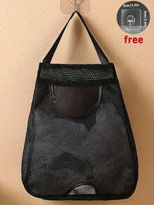 Wandmontierter Gitter-Müllbeutel-Spender, waschbarer Plastiktüten-Halter und Küchenaufbewahrungsorganizer, Küchenaufbewahrung für Müllbeutel, Plastiktüten-Organizer für Einkaufstüten, wandmontierter ausziehbarer Organizer-Aufbewahrung