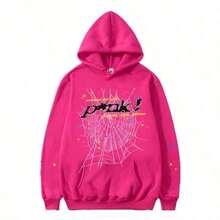 Christmas SweatshirtNEW Hip Hop Spider Hoodies Set Y2k Hoodie ,Tracksuit Pullover Sweatshirt And Trousers For Men Or Women Matching Hoodies For Couple - 粉色 - 查看 6