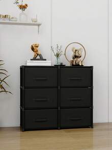 Multifunctional Portable Cube Storage Cabinet With Drawers, Dustproof Wardrobe, Shelves, Shoe Rack, Freestanding Display, Easy Assembly, Floor Standing Storage Rack For Bedroom, Living Room, Kitchen, Office, Holiday Decor, Valentine's Day Gift - Multicolor - View 1