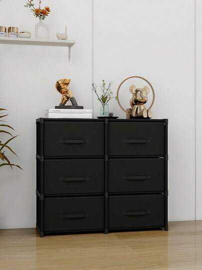 Multifunctional Portable Cube Storage Cabinet With Drawers, Dustproof Wardrobe, Shelves, Shoe Rack, Freestanding Display, Easy Assembly, Floor Standing Storage Rack For Bedroom, Living Room, Kitchen, Office, Holiday Decor, Valentine's Day Gift