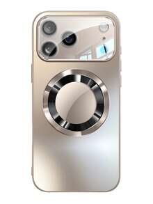 Ốp điện thoại màu titan cao cấp hoàn toàn mới, tương thích với các dòng Apple 16, 15, 14, 13, 12 và 11 Pro Max Plus, hỗ trợ sạc không dây từ tính và được trang bị kính chống sốc bảo vệ ống kính camera. - Vàng - Xem 32