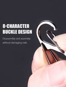 Un llavero multifuncional de liberación rápida con múltiples bucles y ganchos, fácil de organizar, que combina un diseño minimalista de alta gama (1 gancho grande + 5 ganchos de liberación rápida pequeños), con un material de plástico duradero adecuado para varias escenas - ideal para - Multicolor - Ver 2