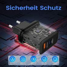 30 W USB C Charger, 2-Port [USB-C + USB-A] USBC Power Adapter Compatible With IPhone 17 16 15 14 Pro Max, Compatible With IPad Pro/Air, Galaxy S25 S24 S23, Mobile Phones Charger PD 3.0 Fast Charger Plug Power - EU C Type Plug(220-240V) - View 7