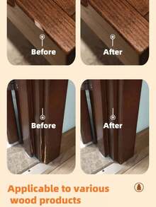 1pc Brown/Walnut Color, Furniture Wood Touch-Up Pen, Wood Floor Furniture Scratch Touch-Up Color Repair Pen To Cover Scratches, Dents, Wood Cracks, Holes In The Table,New And Old Models Are Shipped Randomly