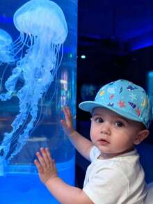 1/2顶男女宝宝棒球帽,软帽檐可调节,四季皆宜 - 彩色 - 查看 2