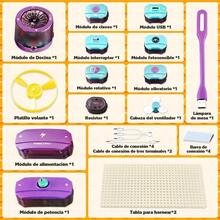 Kit De Ciencia Stem para Niños - Kit De Construcción Ingeniería de Experimentos Científicos Electrónicos,ás de 40 Proyectos, 25 Piezas de Circuitos, Regalos para Niños Y Niñas - 25 piezas - Ver 2