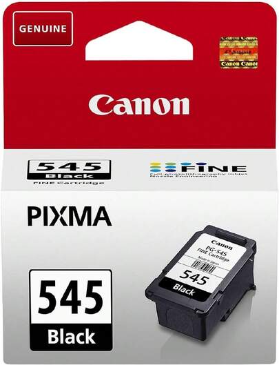 Canon Ink - PG-545 Genuine Black Printer Ink Cartridge - (1 X Cartridge) - Compatible With PIXMA TR, IP, MX, MG &