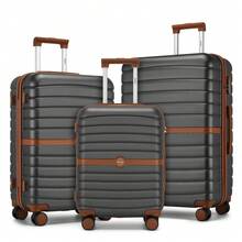 Suitcase 20 24 28 Inch Cabin Carry On Check In ABS PC Hard Shell Spinner Wheels Lock Small Medium Large Travel Luggage Set For Holiday Family - Dark Grey - View 12
