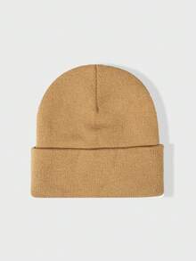 1pc Y2K Style Fashionable Versatile Oversized 360 Needle Flat Knit Beanie Hat, Suitable For Street, Party, Autumn/Winter Outdoor - Knitted Hat - View 37