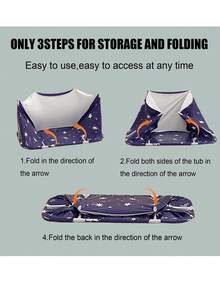 45.3 x 23.6 x 19.7 英寸便携式可折叠浴缸，成人独立式家用浴室SPA理疗浴缸，适用于淋浴房，可进行热水浸泡、水疗和冰浴。