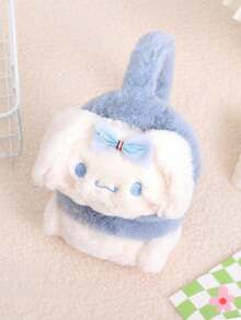 SANRIO 1pc Cute Cartoon Solid Color Hello Kitty Plush Ear Muffs, Casual Outdoor Bicycle Warm Earmuffs, Thick Fur Ear Covers, Suitable For Autumn/Winter - Multicolor - View 12