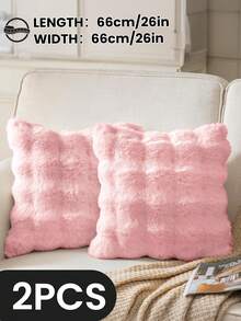 1/2/4 Stück luxuriöser Kunstfell Toskana Kissenbezug, Kissenhülle, ohne Kisseneinsatz, flauschige Heimdekoration Kissenhülle für Wohnzimmer Sofa, Schlafzimmer Kopfteil, Überwurfkissen, Oeko-Tex