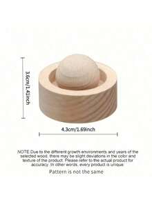 1pc Elegant Wooden Aroma Diffuser, Rotating Design, Natural Fragrance Carrier, Black Walnut And Beech Creative Essential Oil Diffuser, Car Aroma Ball, Multi-Purpose And Multi-Scenario, Suitable For Car And Bedroom Office Desks, Non-Flammable, Perfect Gift Choice, Enhance Air Quality, Home Fragrance