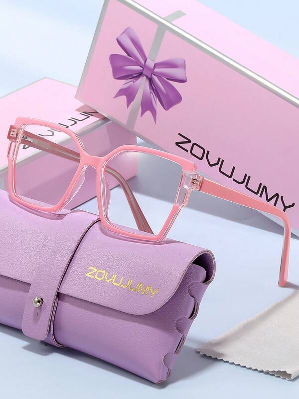 ZOVUJUMY Okulary przeciwsłoneczne ZOVUJUMY w modnej kwadratowej oprawie w stylu vintage, wyrafinowany design dla kobiet, odpowiednie do biura bez makijażu, na ulicę, do fotografii, na prezent świąteczny