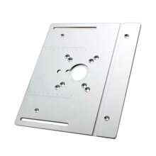 آلة نجارة للنحت وتشذيب الحواف، لوحة من سبيكة الألومنيوم، جبلي، مسطرة دفع، منصة رفع صغيرة، منصة تنظيف للتشذيب والتخديد الكهربائي للخشب - فضي - مشاهدة 8