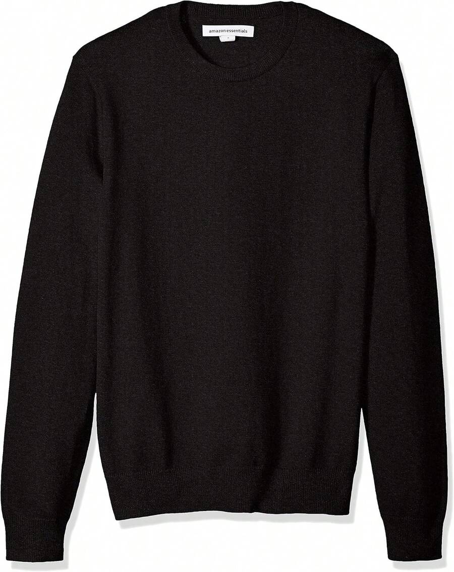 Men's Standard Crewneck Sweater,Regalos navideños, regalos de Navidad - Negro - Ver 1
