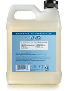 Recomendado Sra.Meyer's Refill Jabón de Manos Líquido Rain Water, 975 ml| Repuesto con Aroma Limpio y Refrescante| Fórmula Suave de Origen Vegetal| Ideal para Uso Diario| Sin Parabenos ni Crueldad Animal¡Top de Temporada - Agua de lluvia - Ver 3
