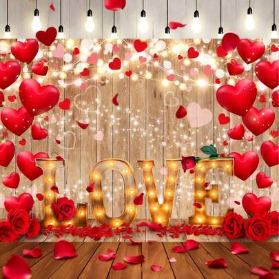 1 pieza/1000 piezas Pétalos de rosa románticos para el Día de San Valentín, decoración de fondo para Día de San Valentín, boda, cumpleaños, decoración escénica DIY, suministros de decoración romántica