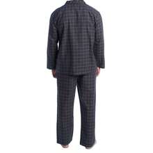 Kisses and Love Pyjama en coton pour homme avec chemise à manches longues KLP7 - Imprimé noir-beige - Voir 4