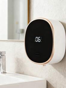 Lavamanos automático inteligente de pared, dispensador de espuma recargable por USB, 300 ml, material ABS, 3 niveles de espuma ajustables, adecuado para baños domésticos, baños de centros comerciales, restaurantes, etc. - Blanco - Ver 9